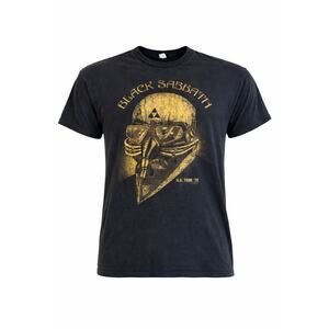 Black Sabbath Tour 78 Band Tee Faded Graphic Shirt Size Large